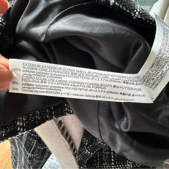 Zara Womens Plaid Tweed Crop Jacket Size‎ L - Picture 7 of 14
